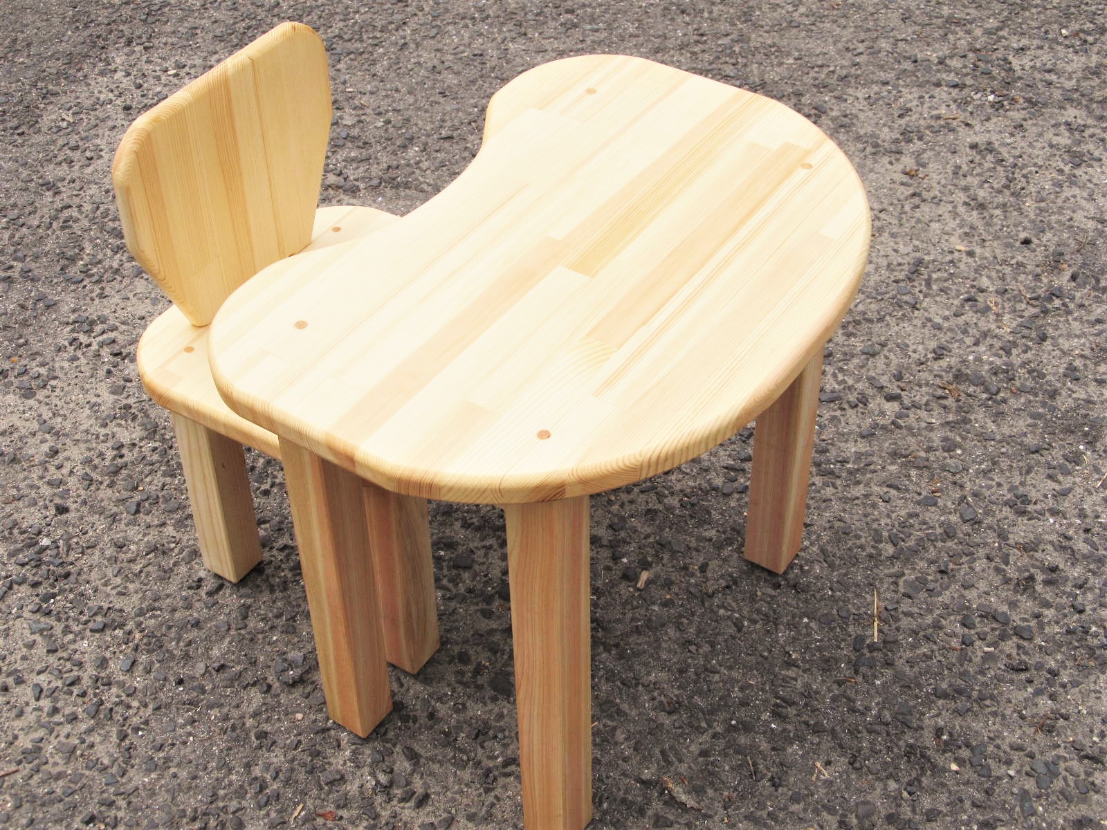 手作り木製 お子様用、机・いすセットVer.2 「Lサイズ」 | sosion夢工場