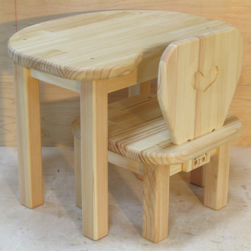 手作り木製 お子様用、机・いすセットVer.2 「Mサイズ」 | sosion夢工場