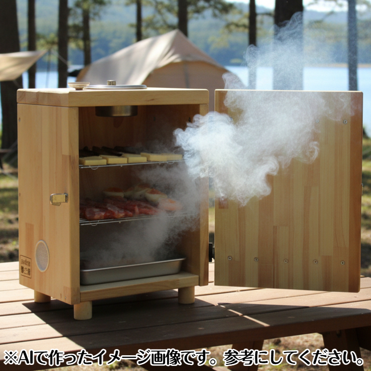 手作り木製 Wood Smoker「Smo-kun」燻製器・送料込み・ - 画像 (10)