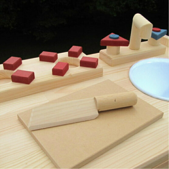 手作り　木製ままごとキッチン　ＫＨＭ-Ｃ　棚付き（完成品です！）・送料込み・ - 画像 (18)