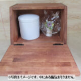 【手作り木製　小さなお仏壇（ ライティングデスク（前倒し）タイプ）】・送料込み・骨壷収納　メモリアルボックス 祭壇 仏壇  省スペース  供養   仏壇  供養　メモリアル　国産　日本製　手作り木製　自然塗料 - 画像 (5)