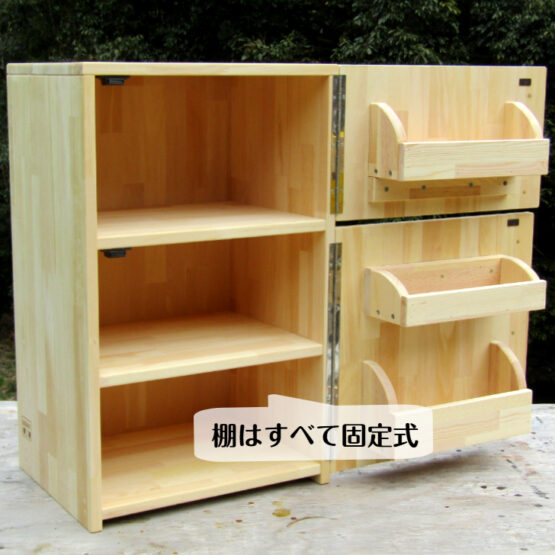 手作り木製　収納メインの中型冷蔵庫(完成品です！）・送料込み・ - 画像 (5)