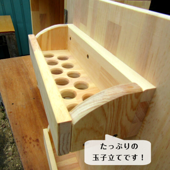手作り 木製　収納メインの 小型 冷蔵庫 ～一人暮らし用～（完成品です！）・送料込み・ - 画像 (3)