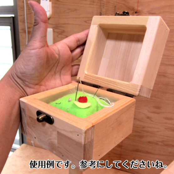 手作り木製　やぐら式お針箱・送料込み・ - 画像 (6)