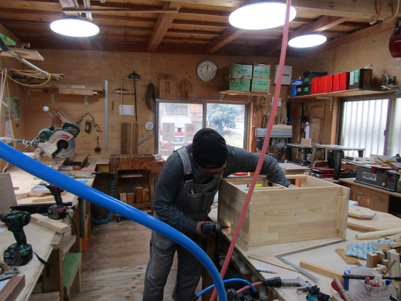 ままごとキッチン製作風景2