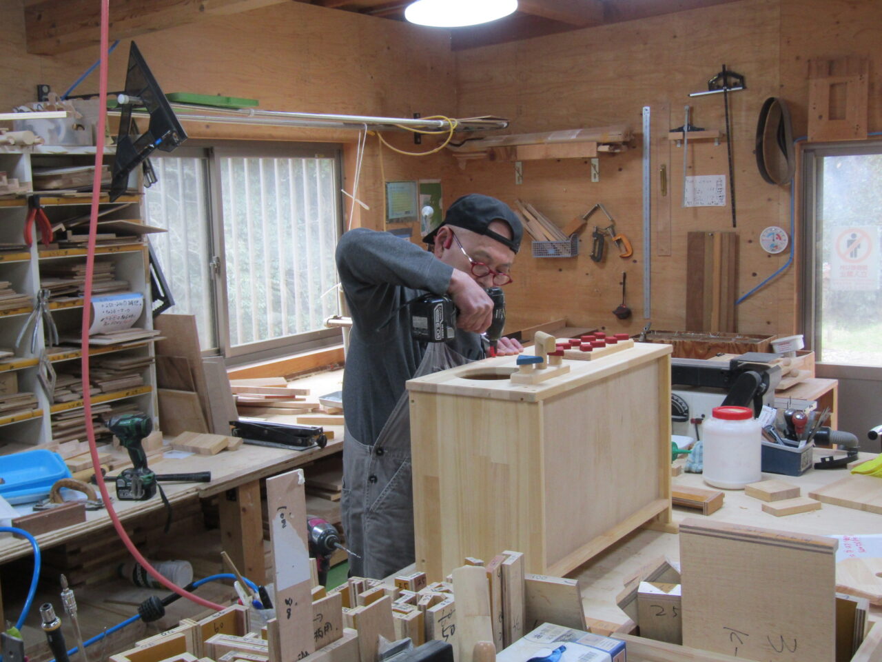 ままごとキッチン製作風景3