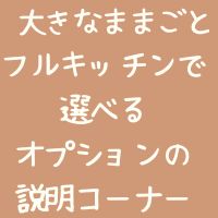 大きなままごとキッチン・オプション説明コーナー